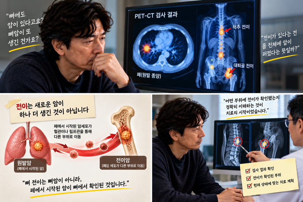 “뼈 전이입니다”라는 말을 듣고 뼈암까지 생긴 줄 알았습니다, 제가 ‘전이’를 이해하기까지 1 ChatGPT Image Sep 15 2026 07 49 55 PM