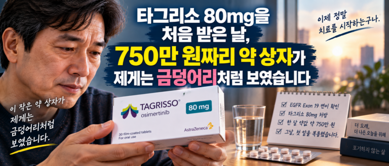 타그리소 80mg을 처음 받은 날, 750만 원짜리 약 상자가 제게는 금덩어리처럼 보였습니다 10 ChatGPT Image Sep 15 2026 11 00 43 AM