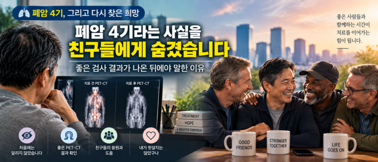 폐암 4기라는 사실을 친구들에게 숨겼습니다, 좋은 검사 결과가 나온 뒤에야 말한 이유 9 ChatGPT Image Sep 14 2026 07 20 27 PM
