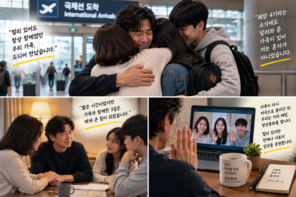 폐암 4기 소식을 들은 가족이 미국에서 한국으로 왔습니다, 함께한 3일이 제게 남긴 것 1 ChatGPT Image Sep 17 2026 08 55 15 PM