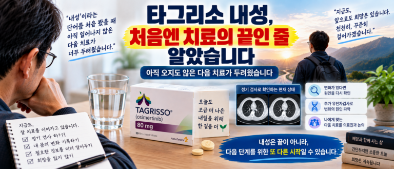 타그리소 내성이라는 말을 처음 알았을 때, 아직 오지도 않은 다음 치료가 두려웠습니다 2 썸네일