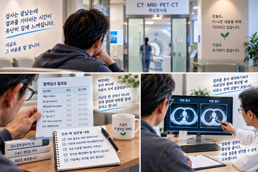 폐암 4기 치료 중 검사 결과를 기다리는 날, 이제는 숫자를 먼저 보지 않으려고 합니다 1 ChatGPT Image Sep 21 2026 02 45 19 PM